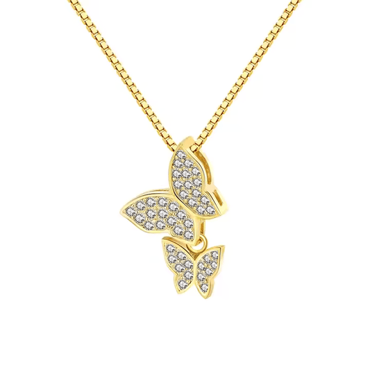 Pavé Butterfly Necklace