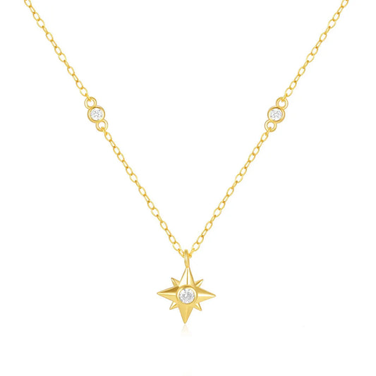 8 Point Star Pendant Necklace